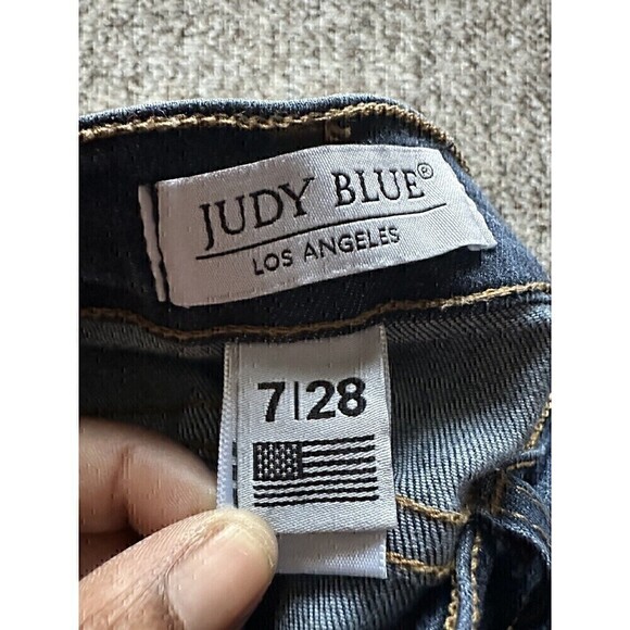 Judy Blue Jeans Mid Rise Skinny Ankles Womens Size 7/28 Made in USA Styl… - Picture 4 of 5